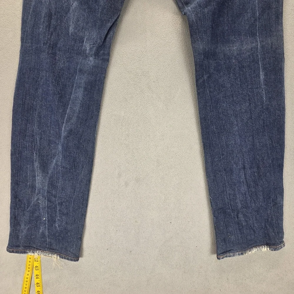 Diesel Jeans Mens 33x32 Blue Safado Regular Slim Straight Button Fly 0RW05